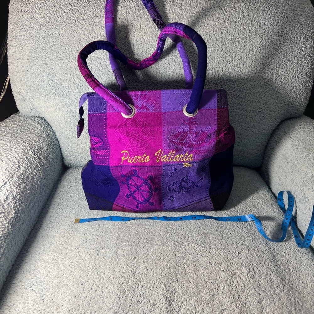 Cotton zip up Puerta Vallarta Mexico. NWOT. Bag